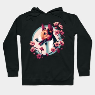 Smooth Fox Terrier Embraces Spring Cherry Blossoms Hoodie